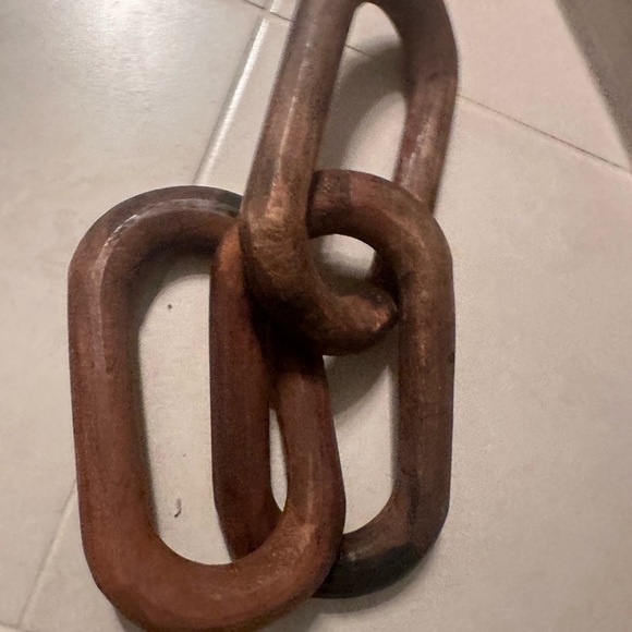 Rustic Brown Wooden Wall Decor Chain - Picture 6 of 8